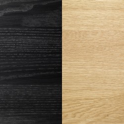 Massiv ek svartlack skiva/Oljade ekben [+ 1 615 kr]