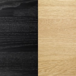 Massiv ek svartlack skiva/Oljade ekben [+ 1 775 kr]